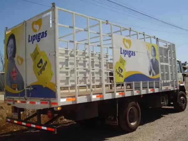 Carroceria para reparto de gas grande