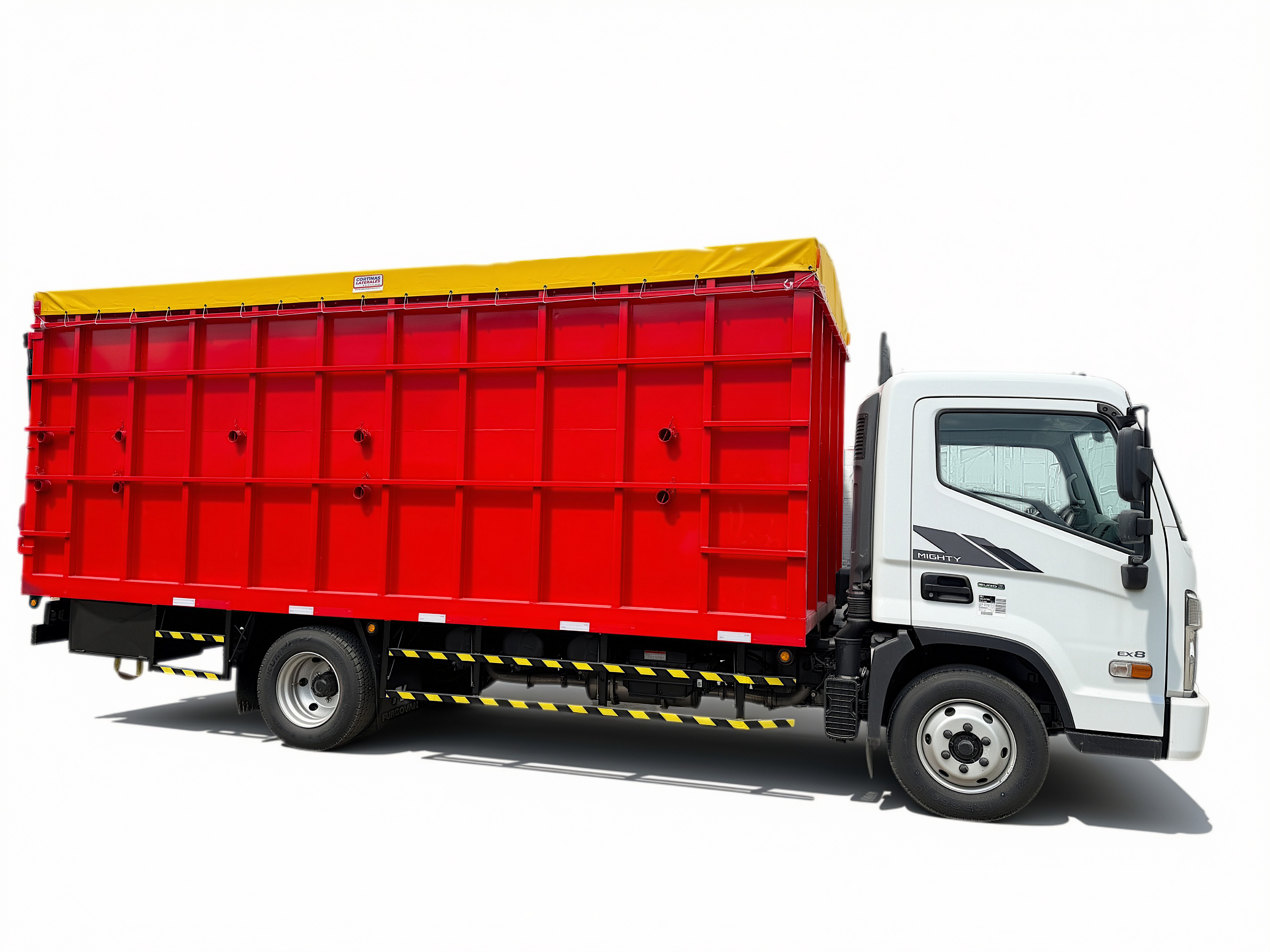 Plataforma Ganadera Hyundai Mighty EX8 con lona